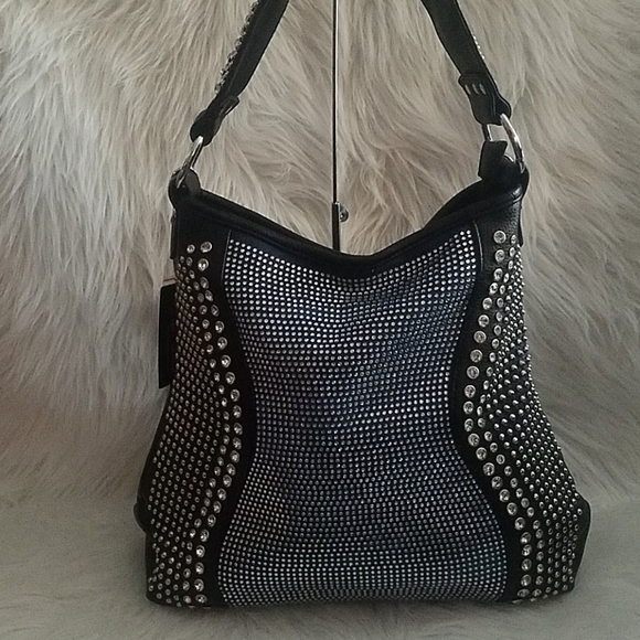 BRILLIANT BLUE RHINESTONE HOBO - Picture 2 of 12